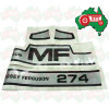 Decal Set Massey Ferguson 274