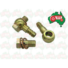 2 x 10mm Fuel Hose Barb Fittings Fits CAV Fuel Filter