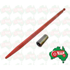Hay Silage Bale Spike Tine Loader Spear Straight Conus 1 German Made M20 w/Bush - 1000mm