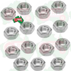 15 x Zinc Plated Metric Hex Nuts Grade 8