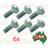 6 x Front Wheel Stud Fits For David Brown Case IH