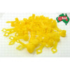 Pack of 50 Grease Fitting Caps Yellow