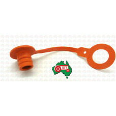 Male Orange Hydraulic Dust Plug fits for 3/8'' Female Coupling