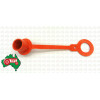 Female Orange Hydraulic Dust Cap fits for 3/8'' Male Coupling