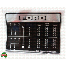 8 Speed Gear Lever Decal Ford Fordson
