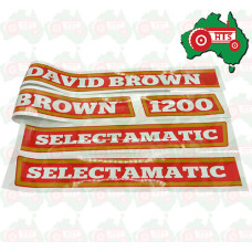 Decal Set David Brown 1200 Selectamatic