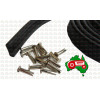 Bonnet Rubber + Rivet Set Fordson 