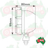 Work Light Halogen Rectangular 12V LH / RH