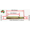 Case IH International Stepped Top Link Pin Cat 2 - 1