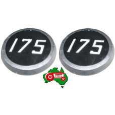 Pair of side medallions (Plastic) for Massey Ferguson 175