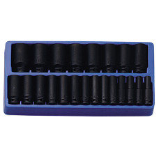 22 Piece SAE Deep Impact Socket Set