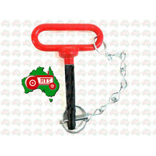 Red Handle Hitch Pin with Grip Clip Pin Ø1/2"