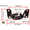 Massey Ferguson Oil Bath Air Cleaner Mounting Clamp 