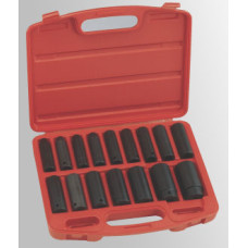 16 Piece Metric Deep Impact Socket Set